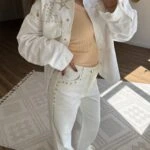 YAN GOLD DROPLU PAMUK BOL PAÇA JEAN - EKRU