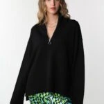 YARIM BALIKÇI FRMUARLI KAZAK - SİYAH