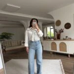 YIRTIKLI STRAIGHT JEAN - AÇIK MAVİ