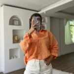 YÜKSEK BEL JEAN ŞORT - BEYAZ