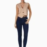 YÜKSEK BEL LİKRALI BÜYÜK BEDEN SKİNY JEAN - LACİVERT