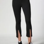 YÜKSEK BEL YIRMAÇLI TAYT - SİYAH