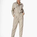 YÜN EFEKT ÇİZGİLİ ÇİFT PİLE PANTOLON GÖMLEK TAKIM - KARAMEL