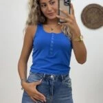 YUVARLAK YAKA ÇITÇITLI ATLET - SAKS