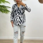 ZEBRA DESEN MODAL GÖMLEK - ZEBRA