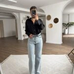 ZR MARKA MODEL ÖN TAŞ BASKI STRAIGHT JEAN - AÇIK MAVİ