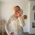 GOLD DÜĞME ÖRME KISA PAMUK HIRKA - NATUREL
