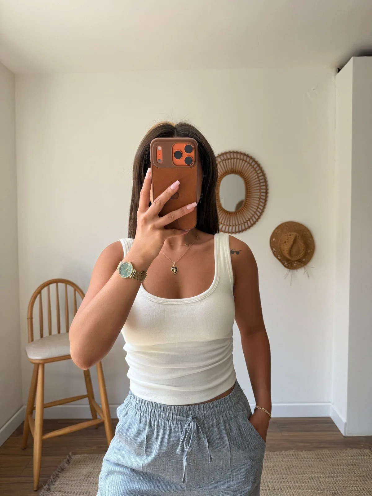 BRA FREE PAMUK MODAL ATLET - EKRU - Görsel 1