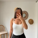 ASKI TOKA DETAY GÖĞÜS ÇİFT KAT BODY SUİT - EKRU