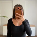 OVAL YAKA MİCRO MODAL UZUN KOL BODYSUİT - SİYAH